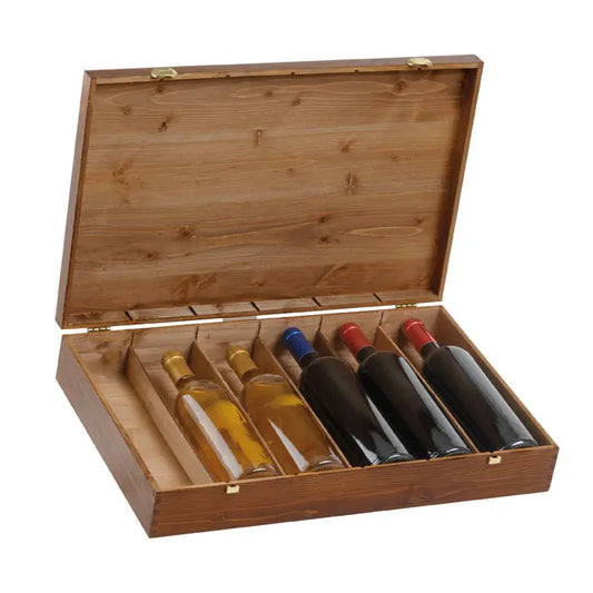 Caja Premium de Madera para 5 Botellas