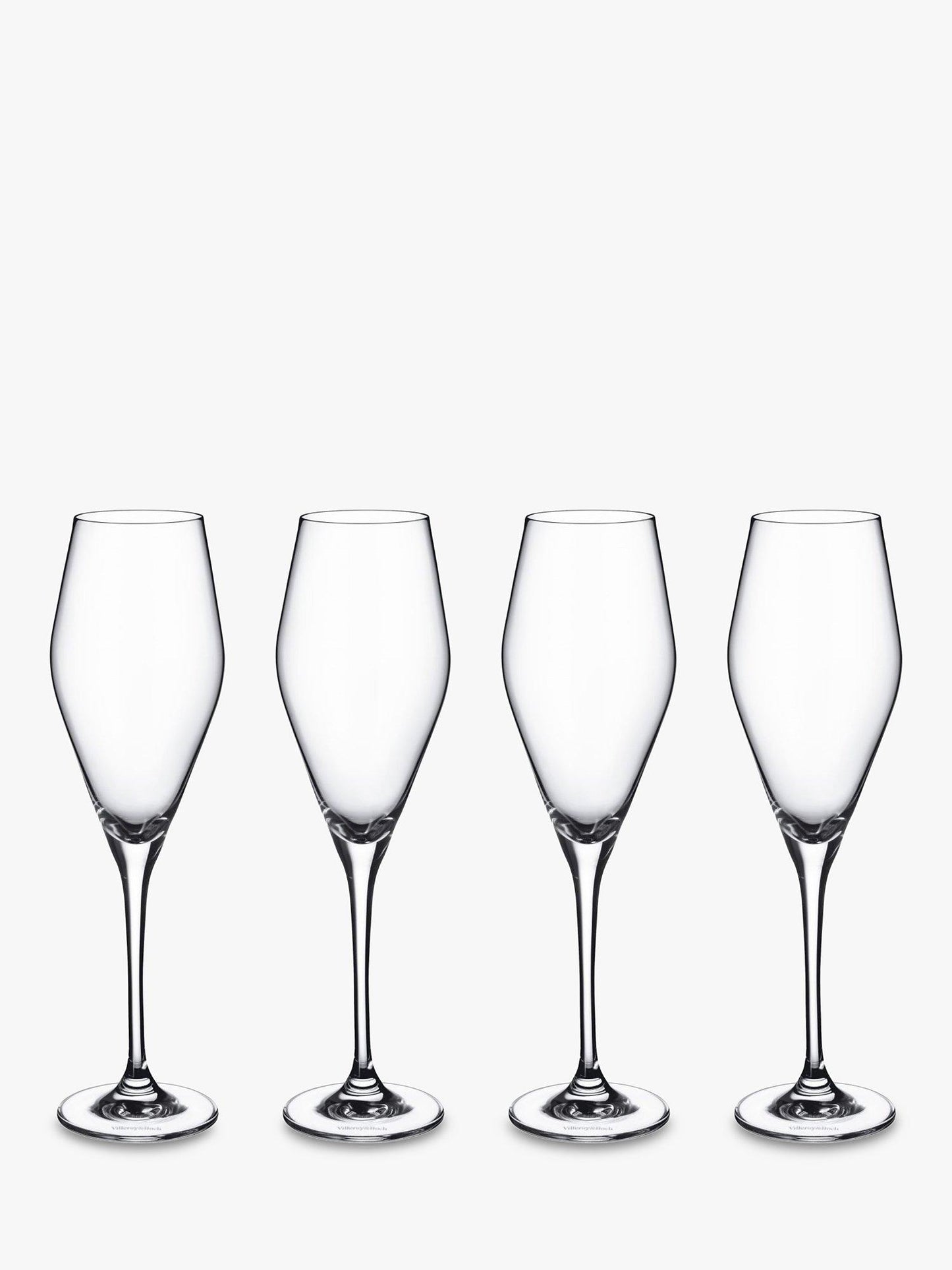 Set de 4 Copas de Champagne “Alta Elegancia” – Cristal Premium